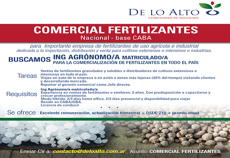 COMERCIAL FERTILIZANTES Ssr - CABA/GBA